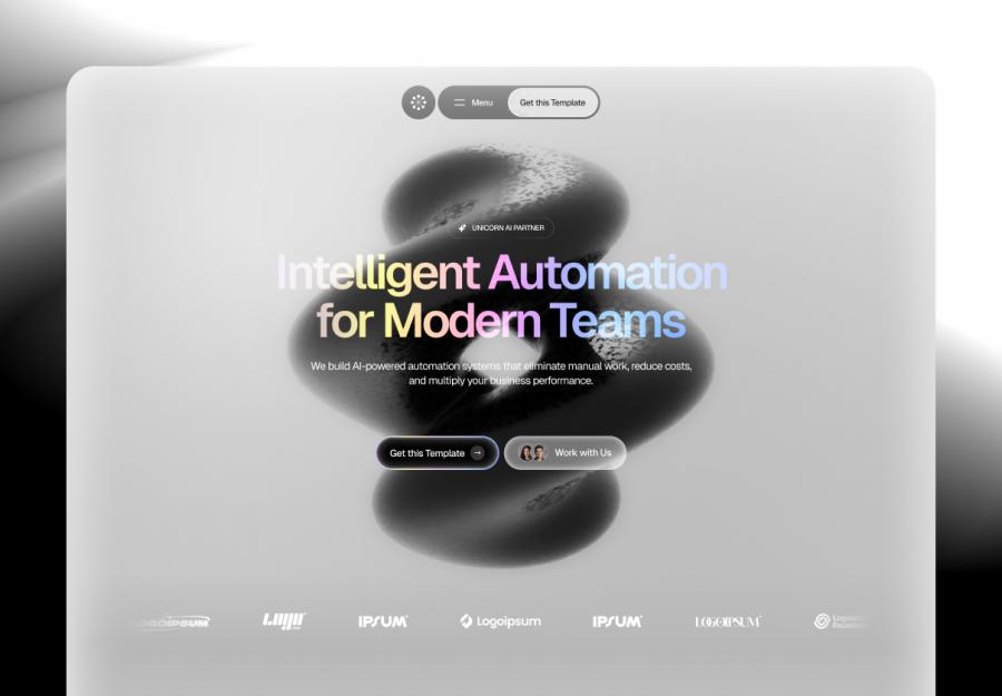Conicorn SaaS & AI Agency Website Template