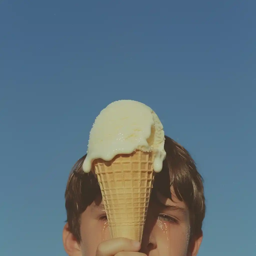 Melted Ice Cream Boy Midjourney提示词