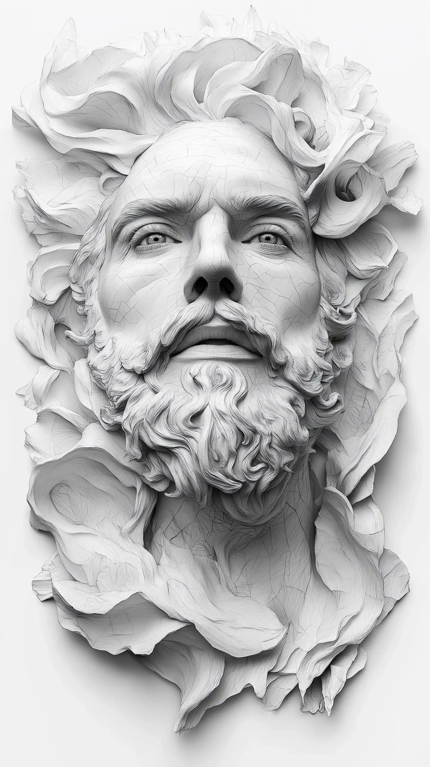 Hyper-Realistic Zeus Tattoo Midjourney 提示词生成效果