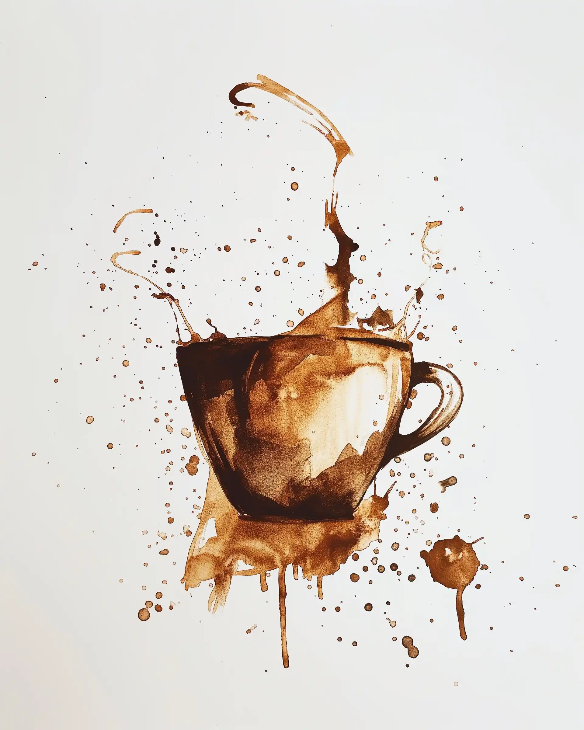 Handmade Coffee Art Raw Midjourney提示词