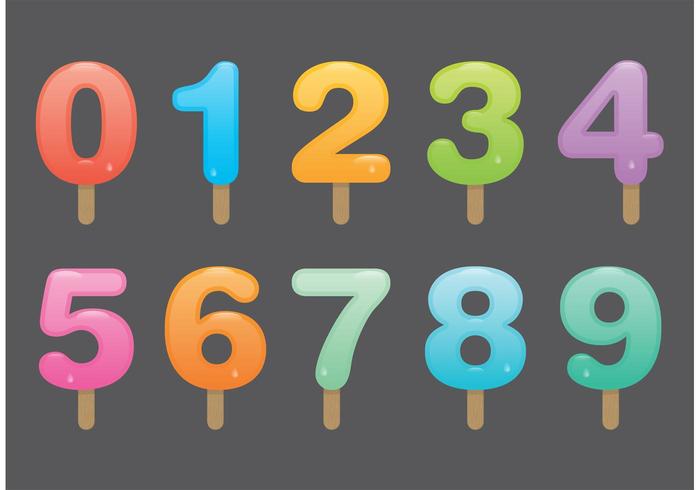 数字冰棍矢量