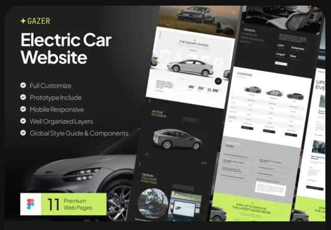 Gazer - Electric Car Website Template