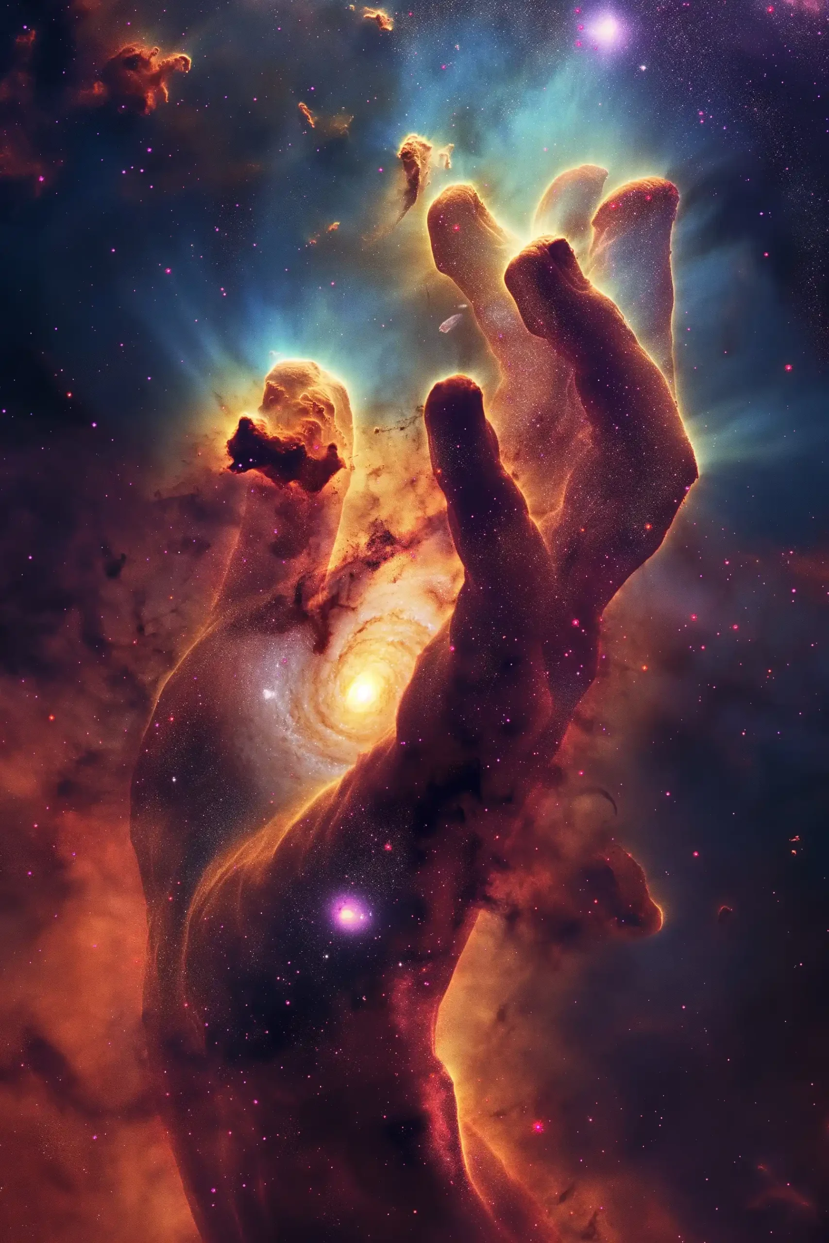 Galactic Hand Formation Midjourney提示词