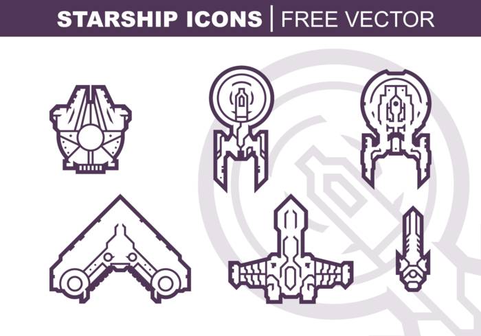 Starship图标免费矢量包