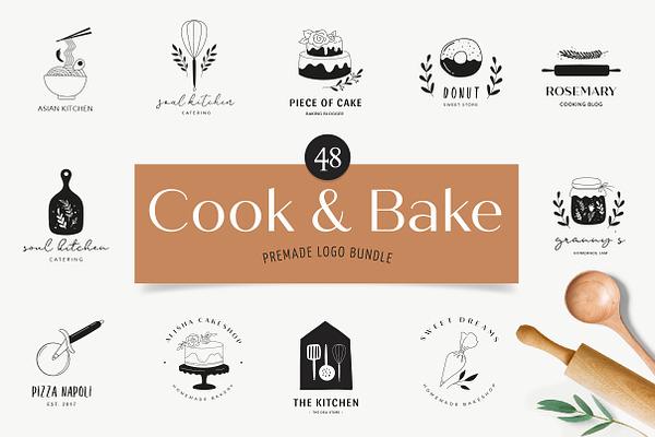 Cook & Bake logos collection