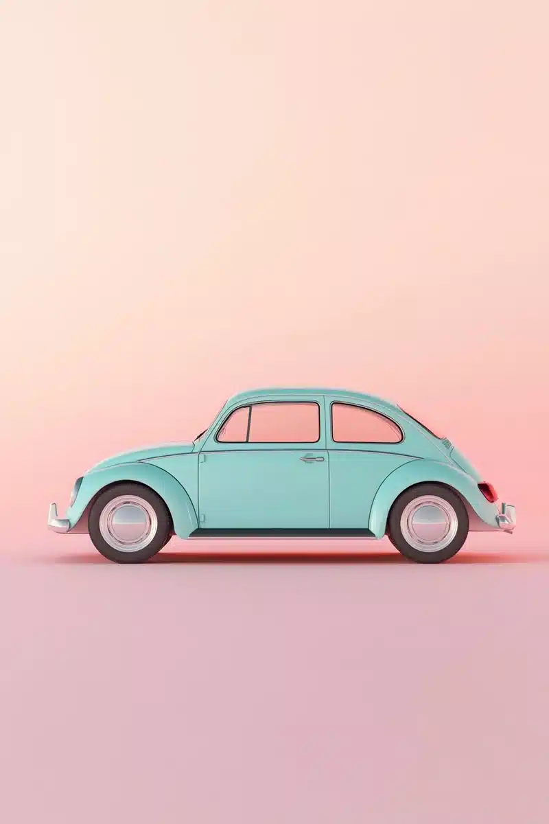 Minimalist Classic Car Render Midjourney提示词