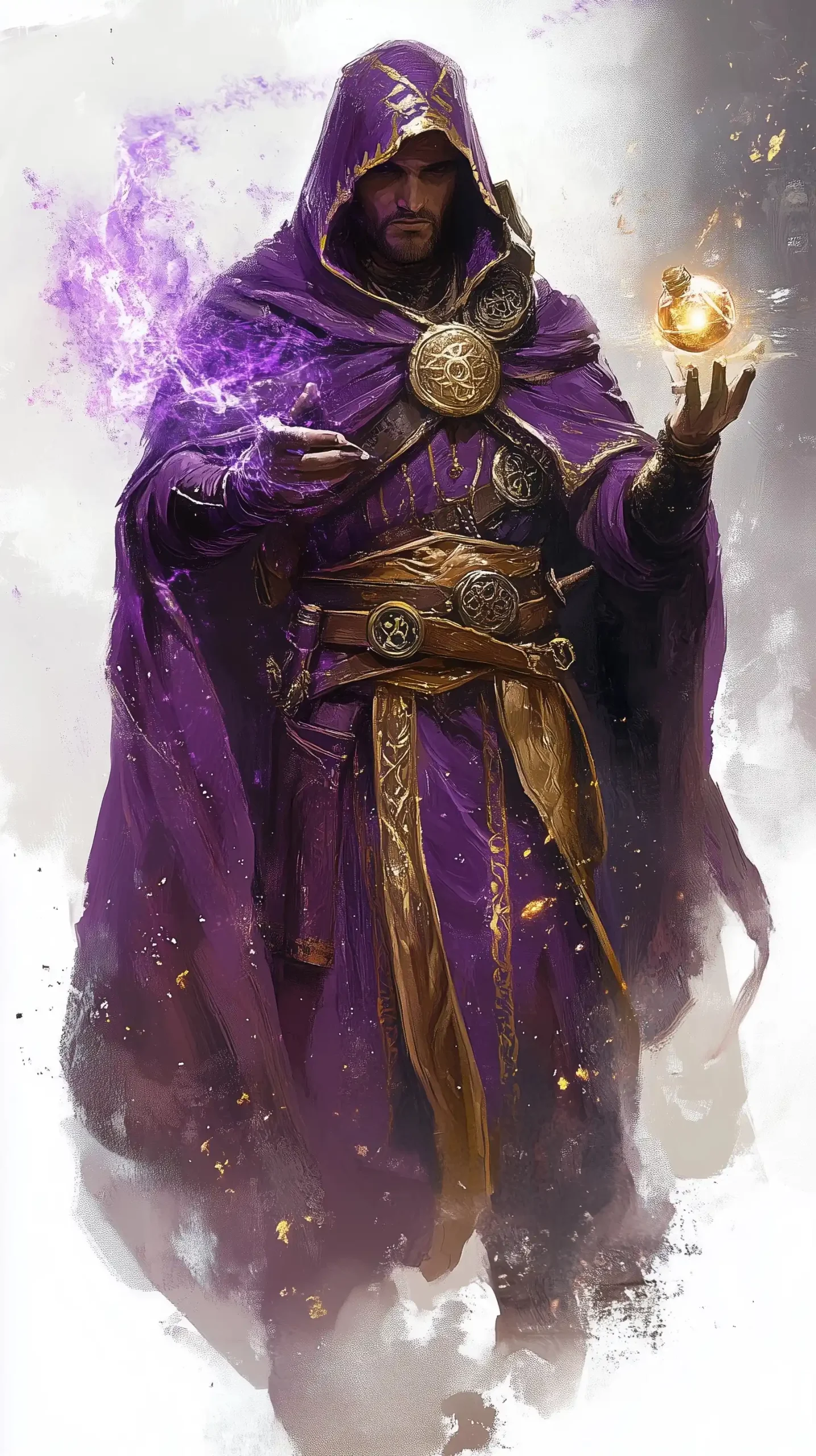 DD Mage in Alchemy Midjourney提示词
