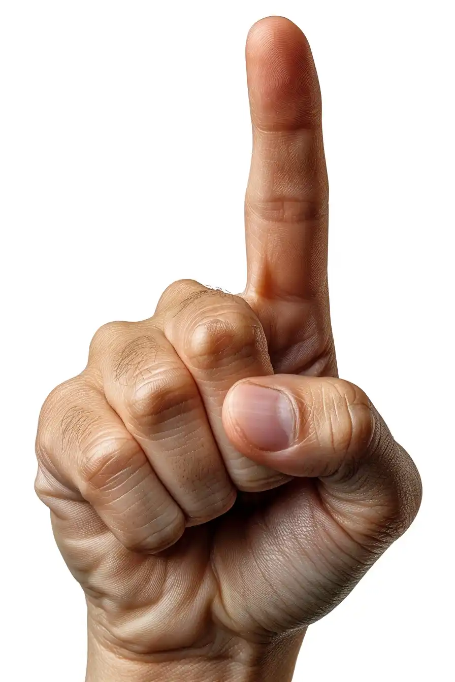 Hyper Realistic Finger Close-Up Midjourney提示词