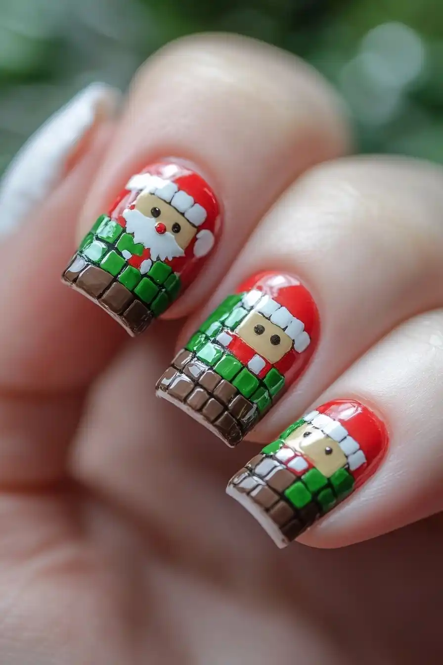 Hyper-Realistic Santa Manicure Midjourney提示词
