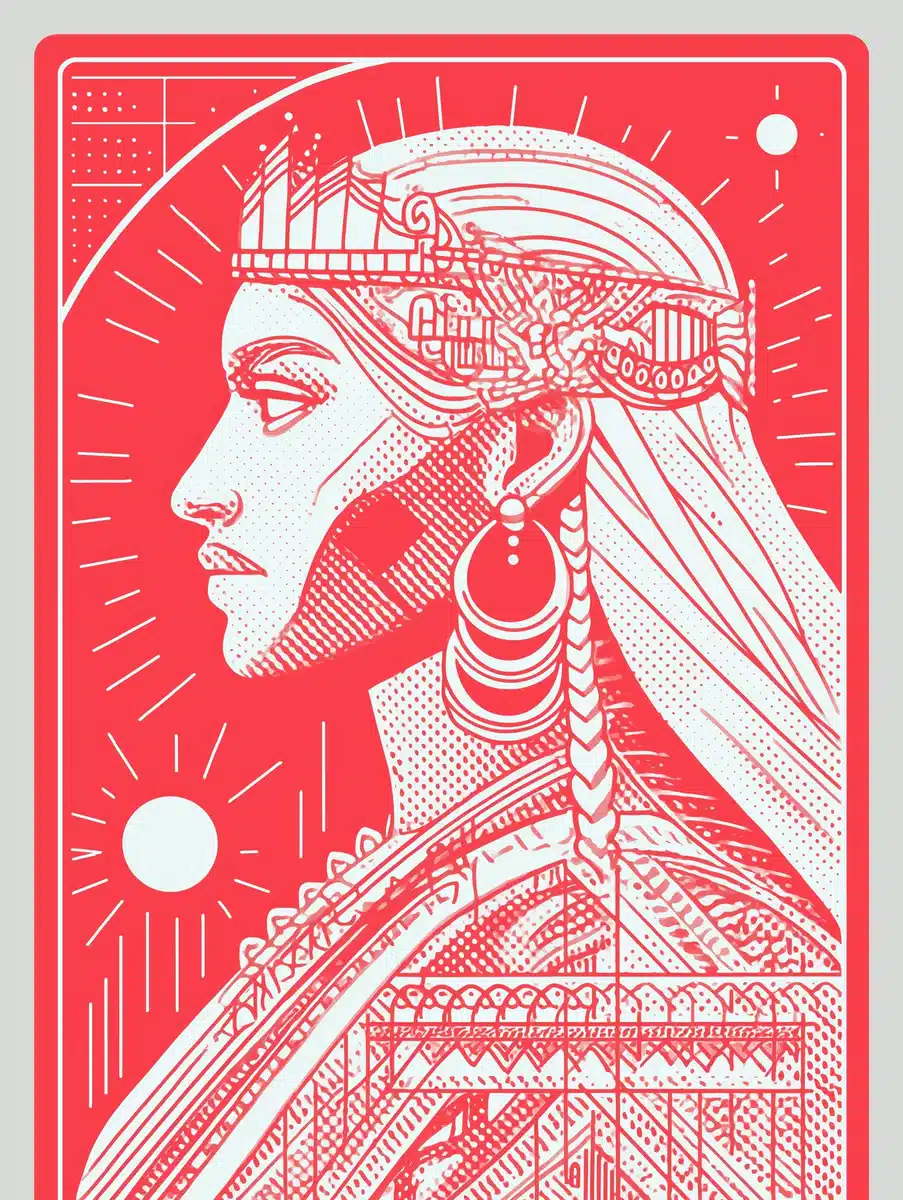 Tarot Card Graphic Design Midjourney提示词