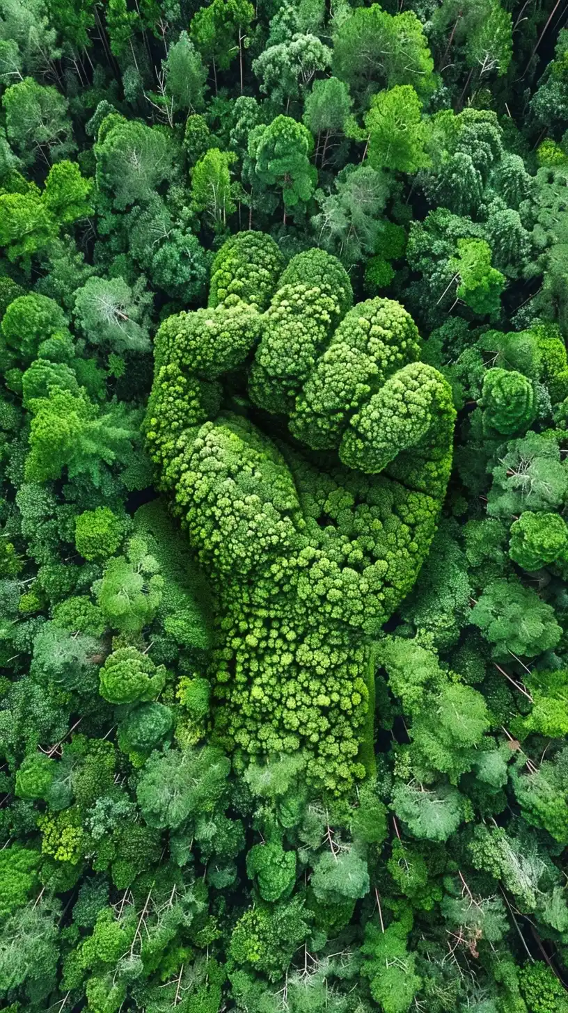 Stylized Forest Fist Midjourney提示词