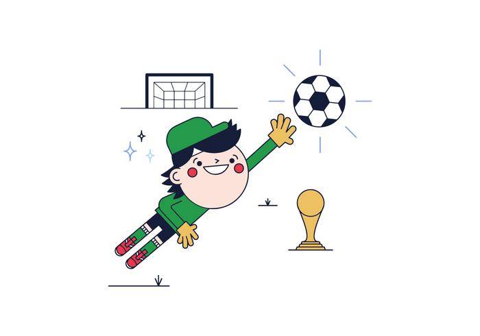 免费守门员矢量