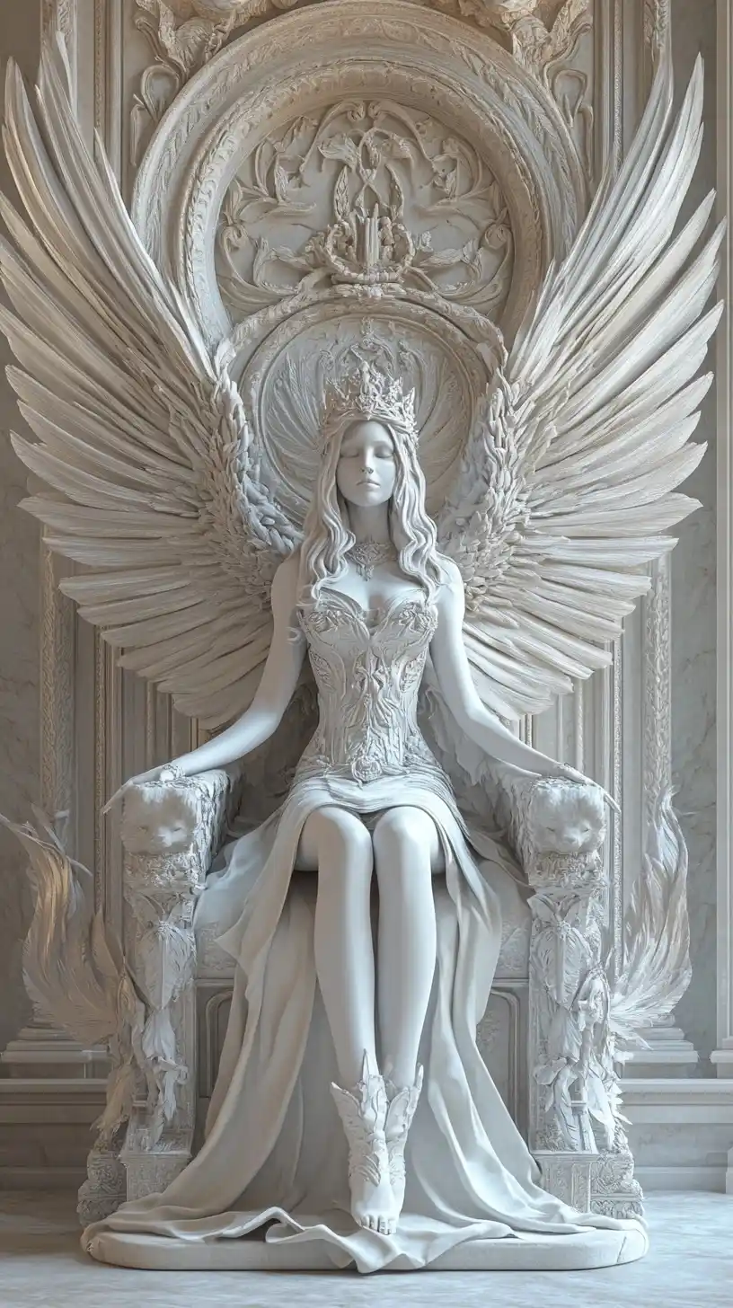 Ultra Realistic Winged Goddess Midjourney提示词
