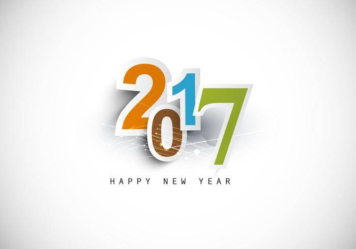 新年快乐2017年文本设计