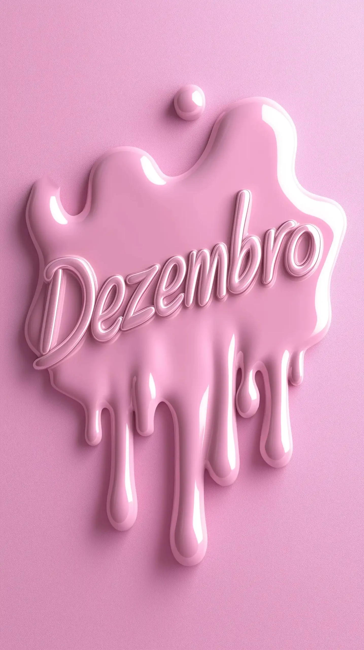 Dripping Pink 3D Text Midjourney提示词