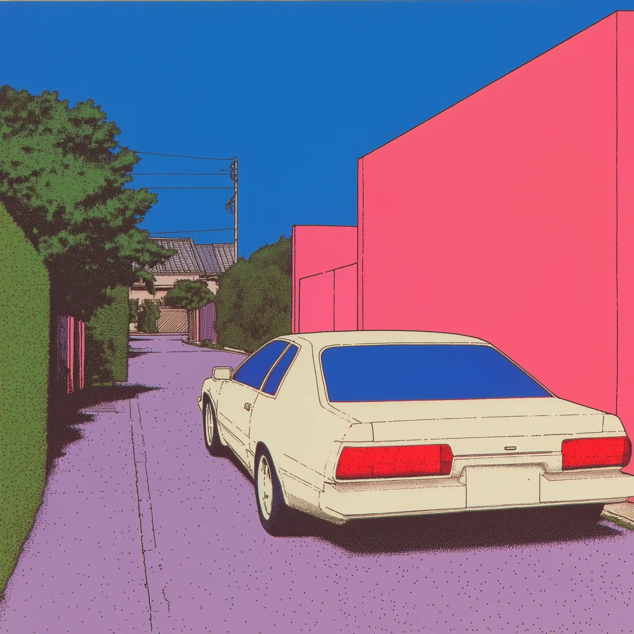 Minimalist JDM Alley Scene Midjourney提示词