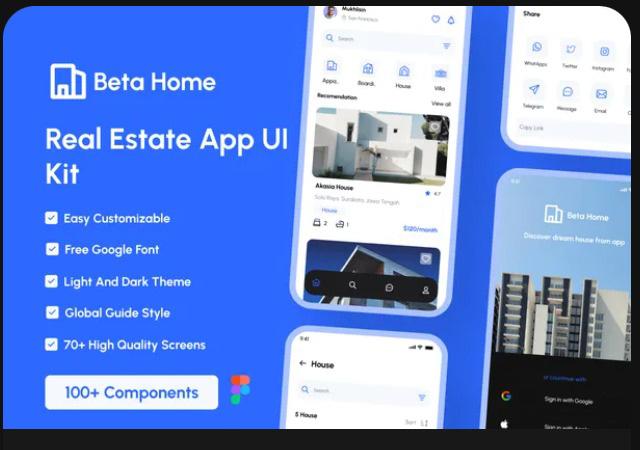 Beta Home - Real Estate Apps UI Kit