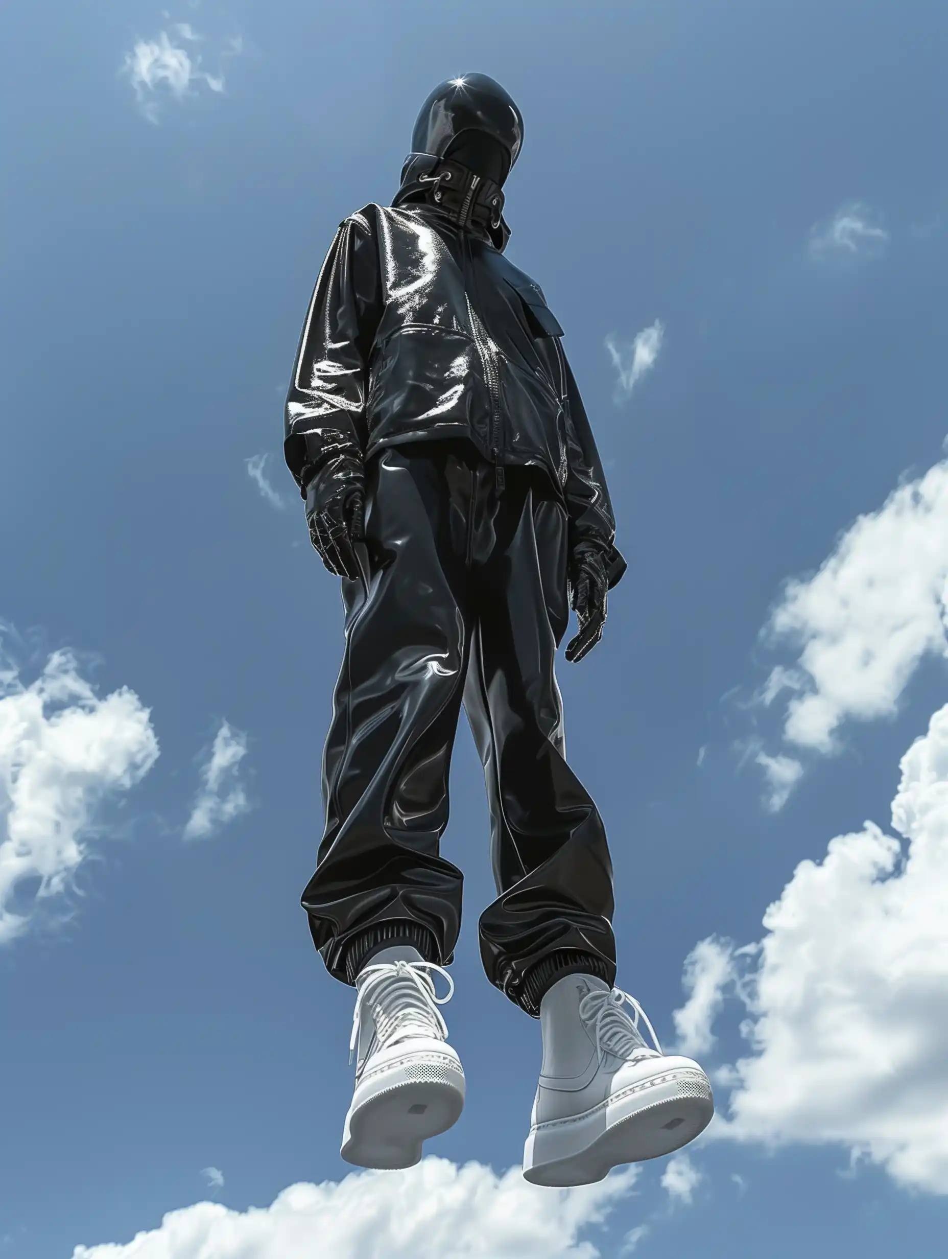 Levitating Model in Balenciaga Midjourney提示词