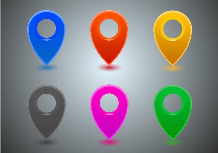 免费地图图标矢量
