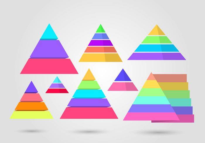 免费Piramide信息图表矢量