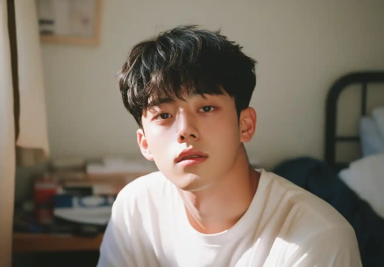Korean Drama Portrait Male Midjourney提示词