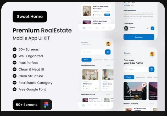 SweetHome -Real Estate App UI Kit