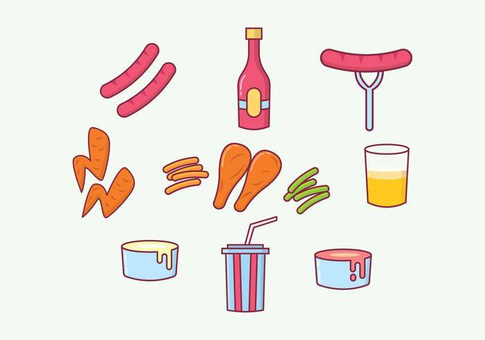 免费的快餐食品载体