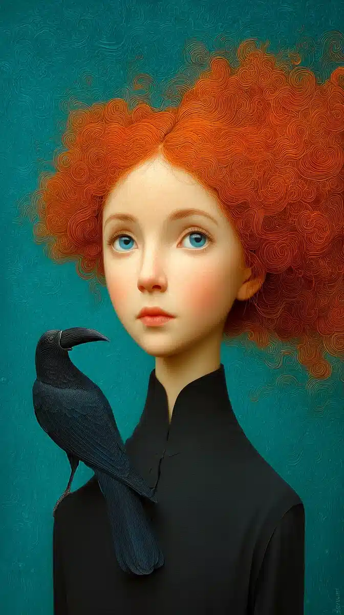 Ethereal Portrait with Toucan Midjourney提示词