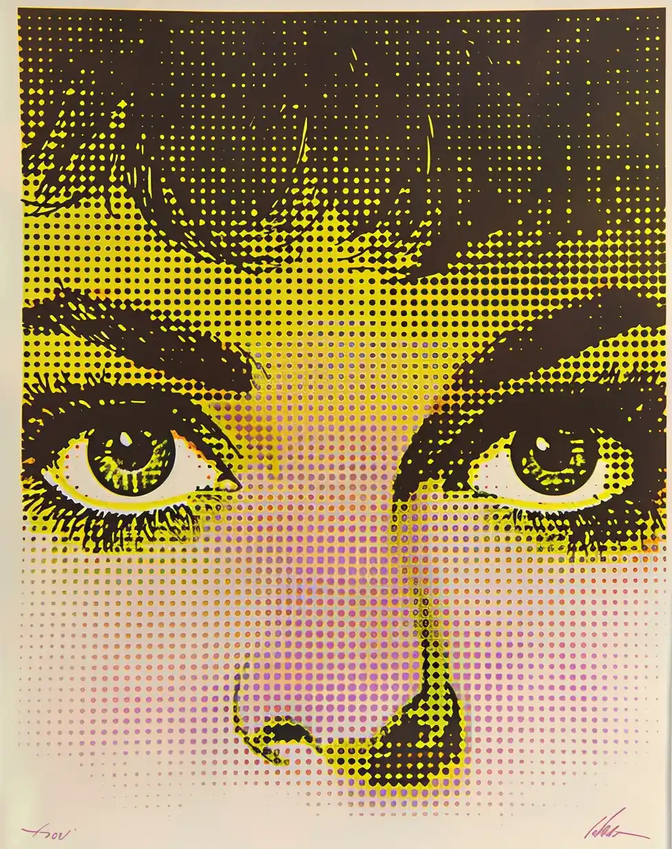 Pop Art Chaos Screenprint Midjourney提示词