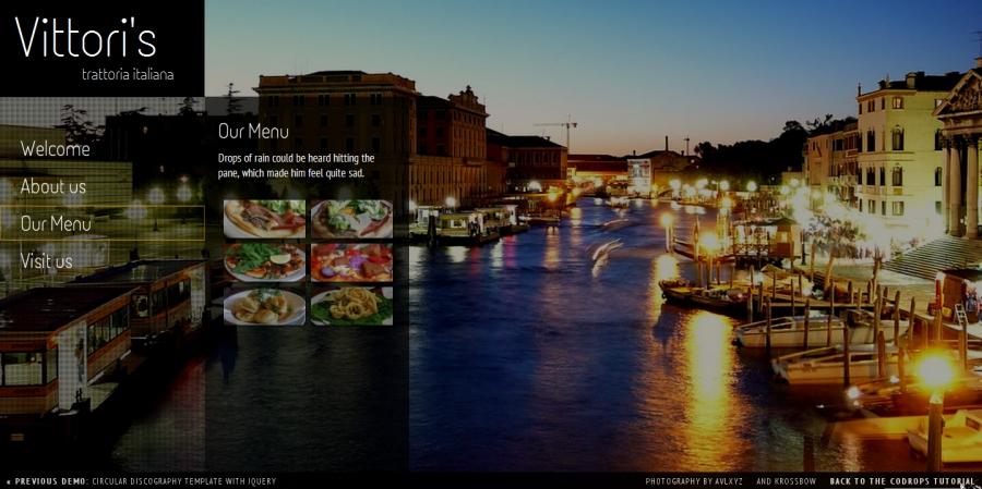 Restaurant Template 不错餐厅网站模板JS特效