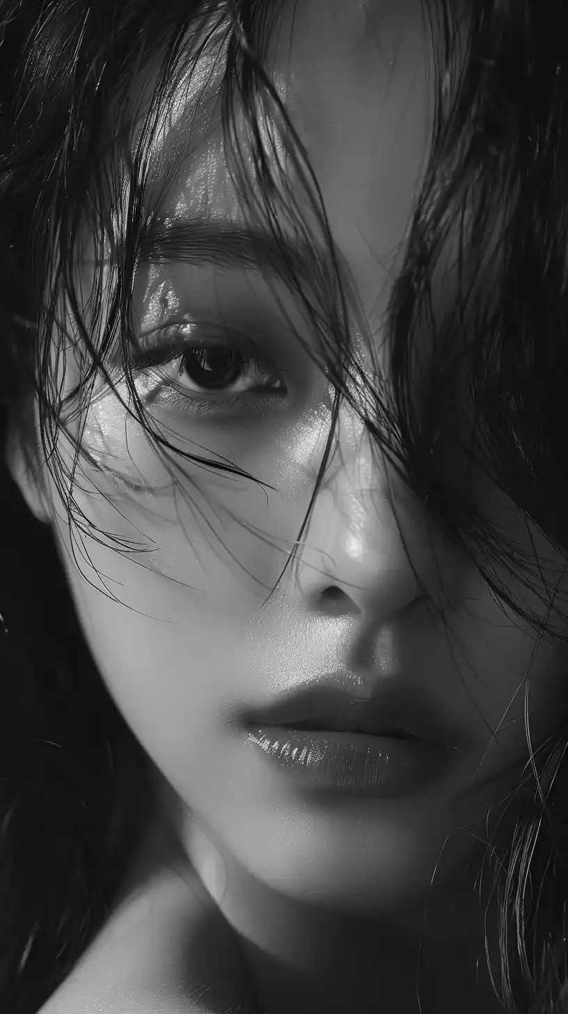 Korean Moist Portrait 4K Midjourney提示词