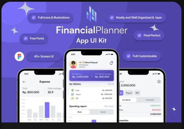 FinancialPlanner - Financial Planner App UI Kit