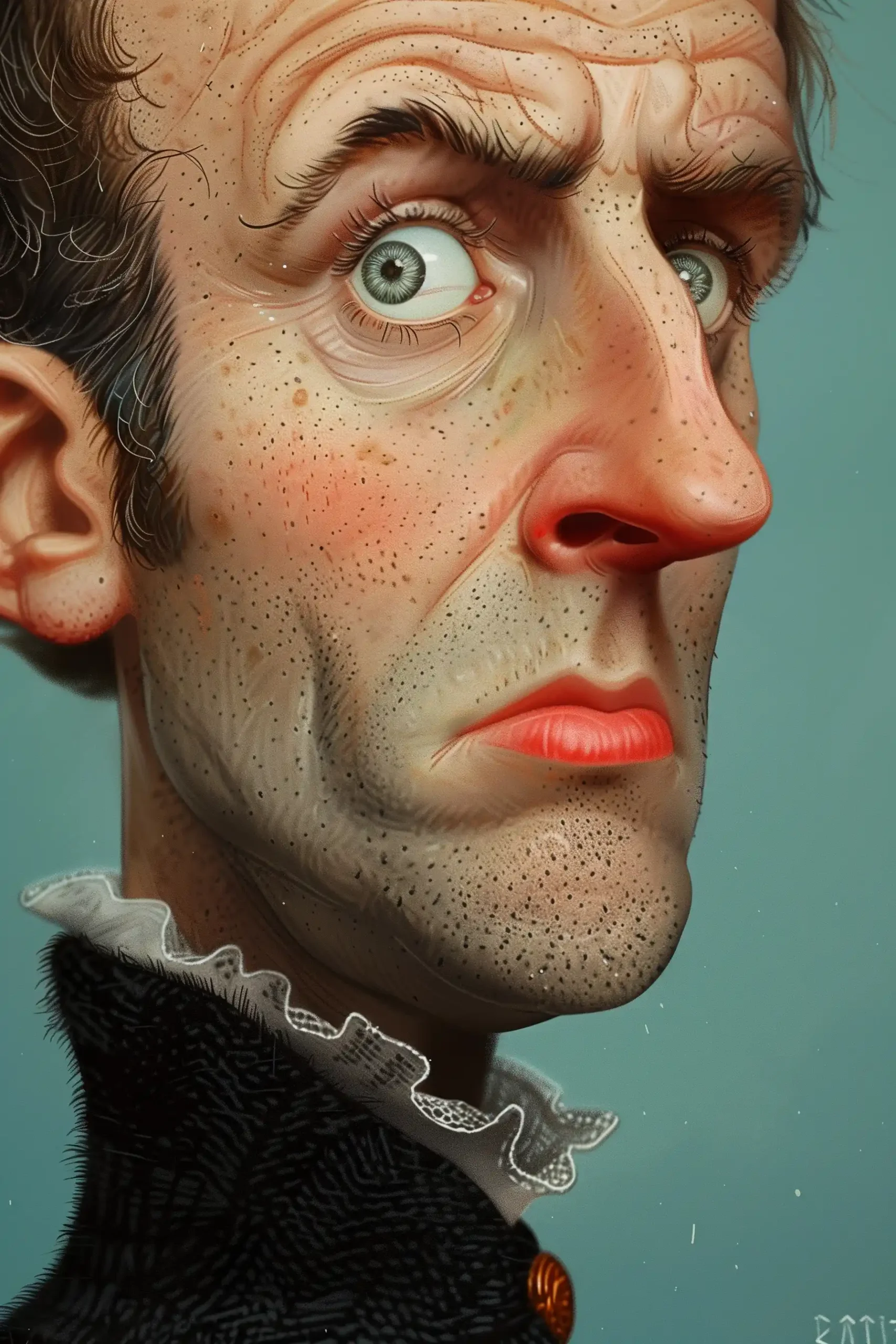 Fantasy Character Portrait Macron Midjourney提示词