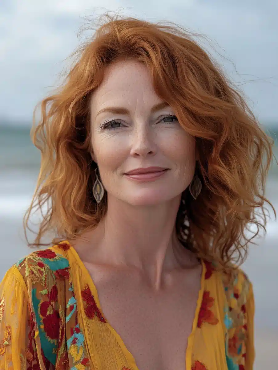 Irish Goddess Beach Portrait Midjourney提示词