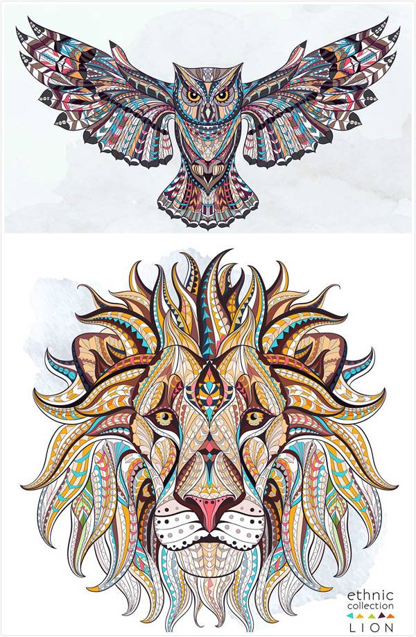 精美动物插画