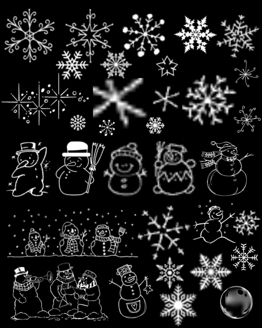 -精美雪花笔刷