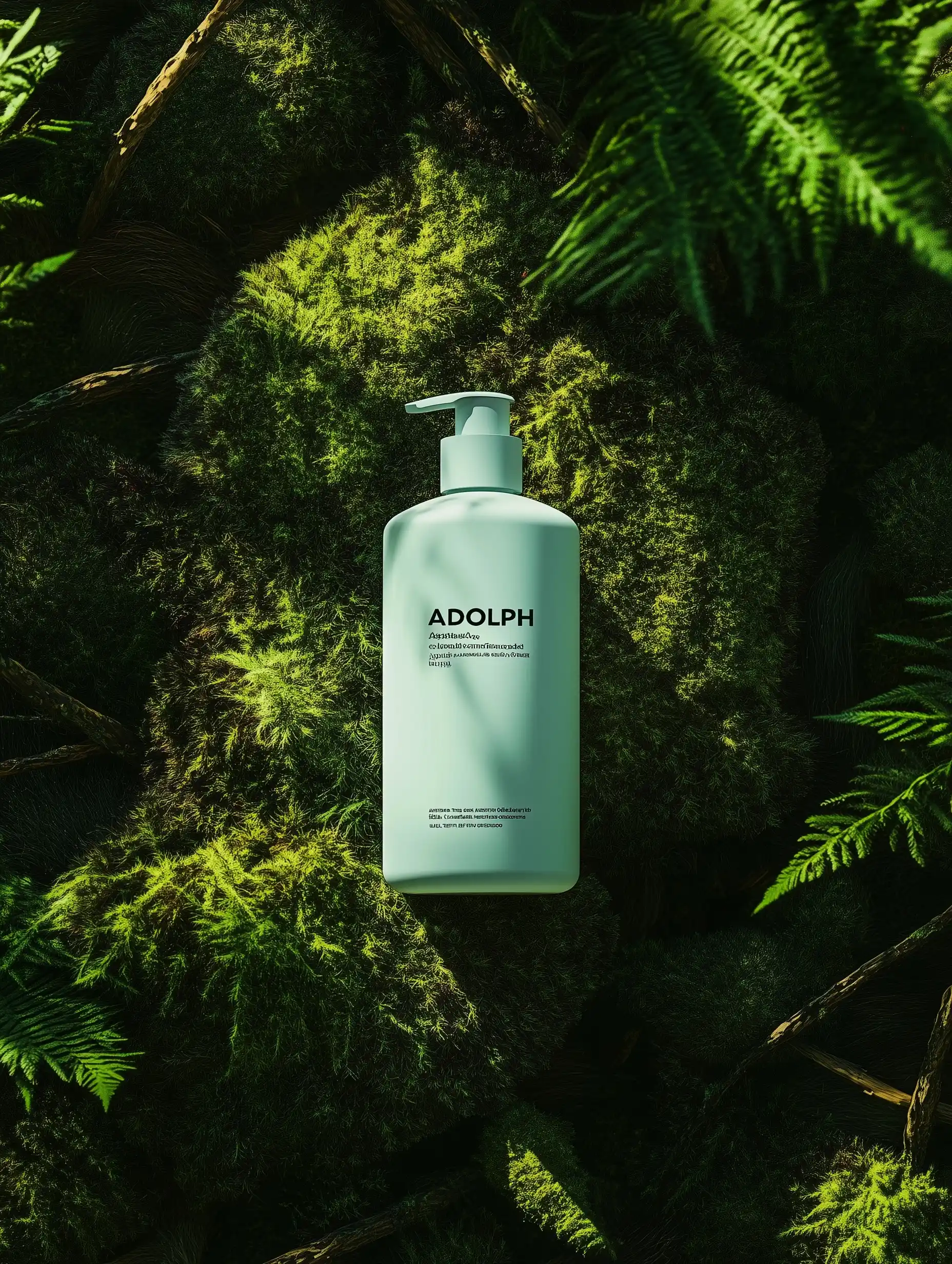 Shampoo Bottle Flat Lay Midjourney提示词