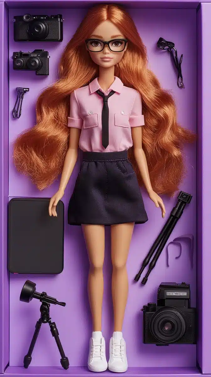 Realistic Doll in Packaging Midjourney提示词