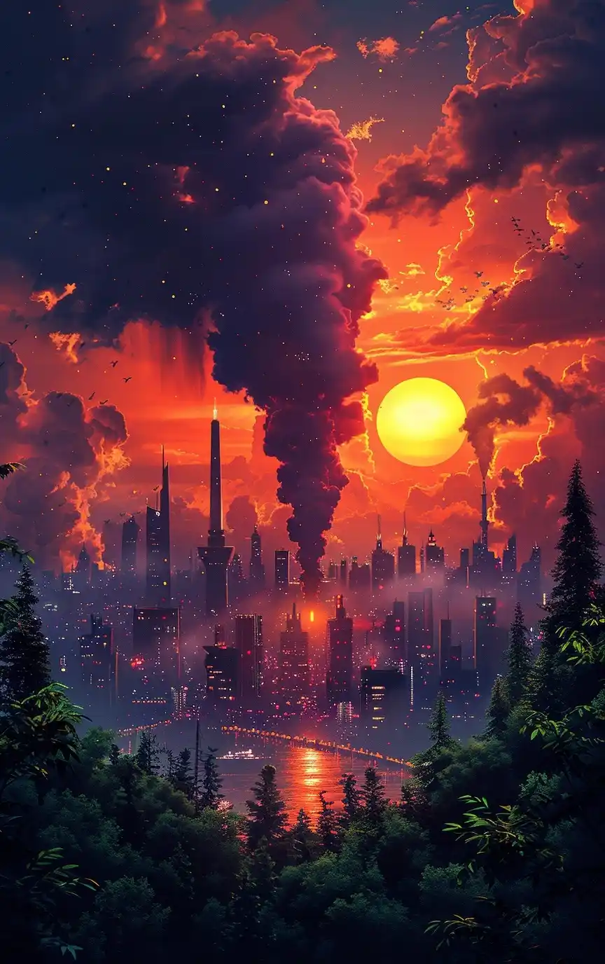 Global Pollution Awareness Midjourney提示词