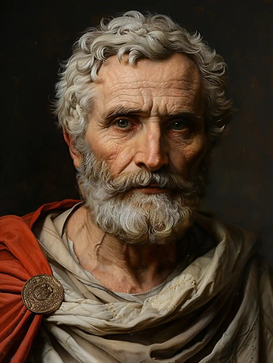 Stoic Seneca in Bouguereau Style Midjourney提示词