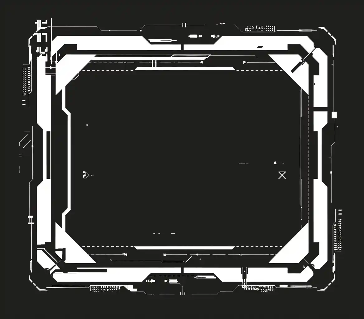Cyberpunk Vector Frame Midjourney提示词