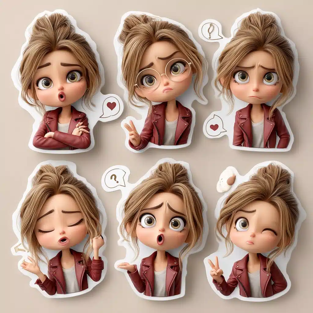 3D Kawaii Character Stickers Midjourney提示词