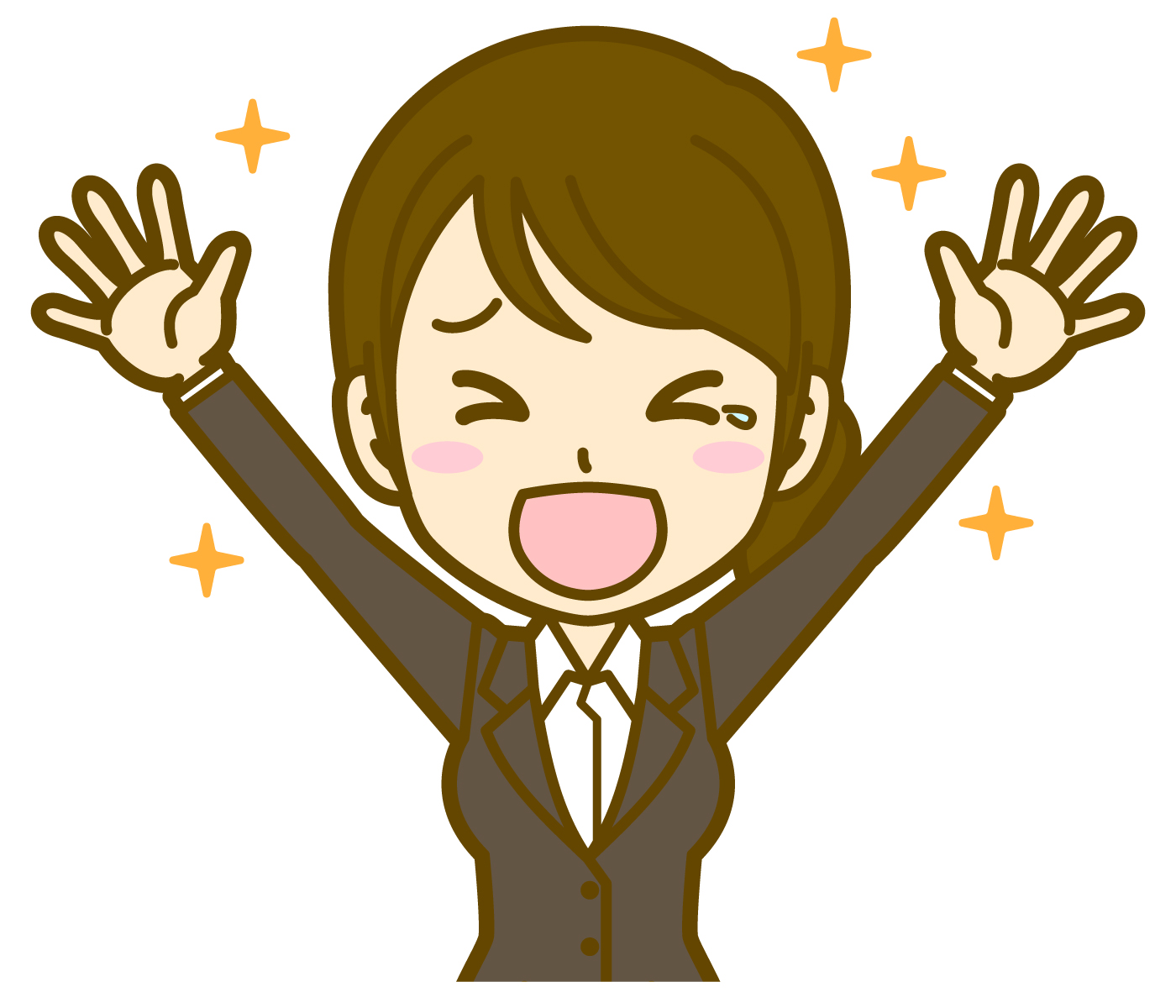 女办公室工作人员快乐02bs