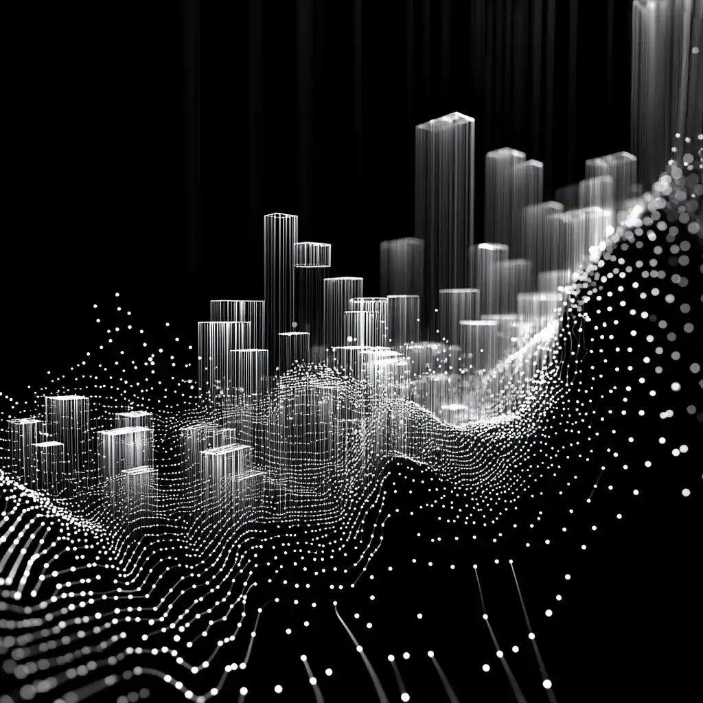 Abstract Cubes on Black Midjourney提示词