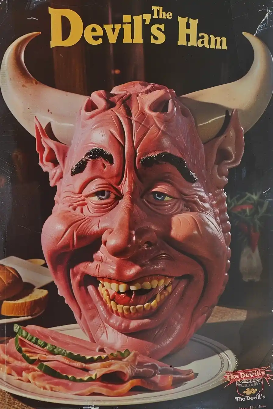 Grotesque 1976 Devils Ham Midjourney提示词