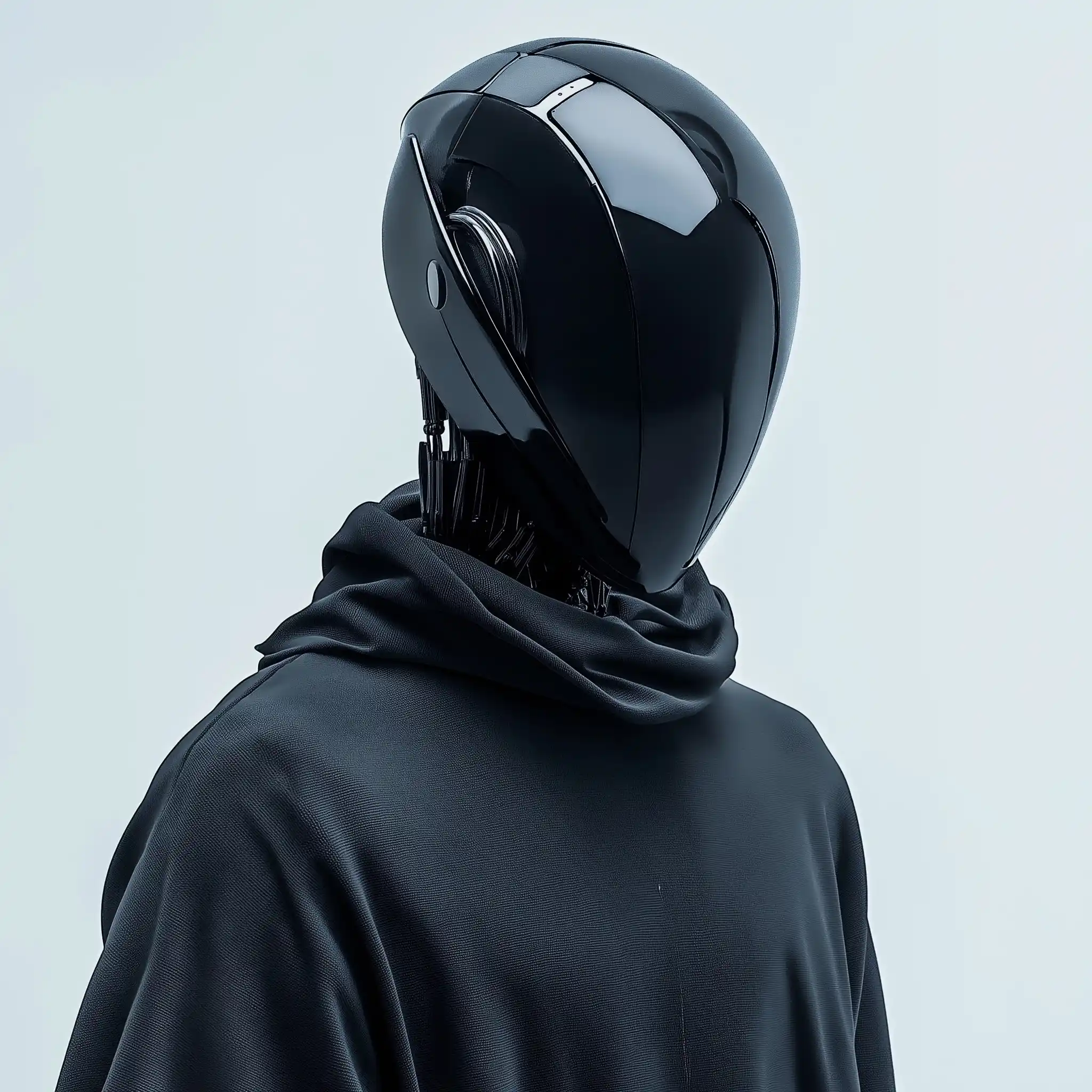 Hyper-Realistic Faceless Robot Midjourney提示词