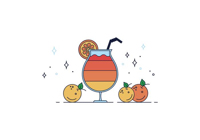 免费的橙汁矢量
