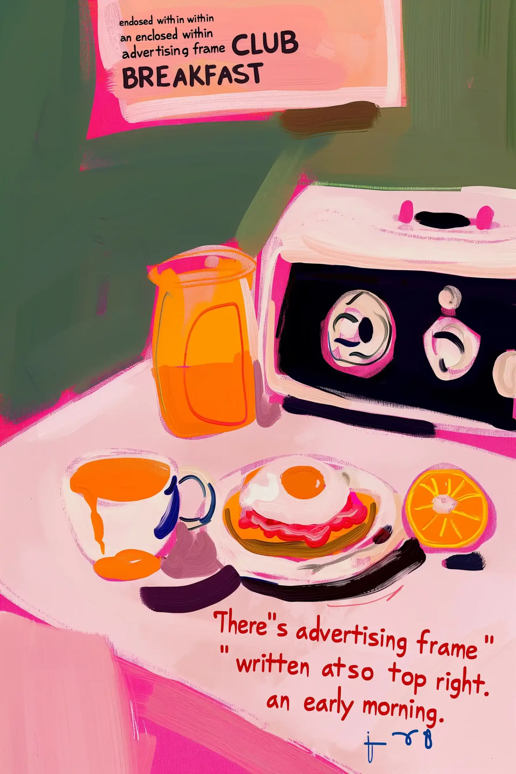 Matisse Style Breakfast Ad Midjourney提示词