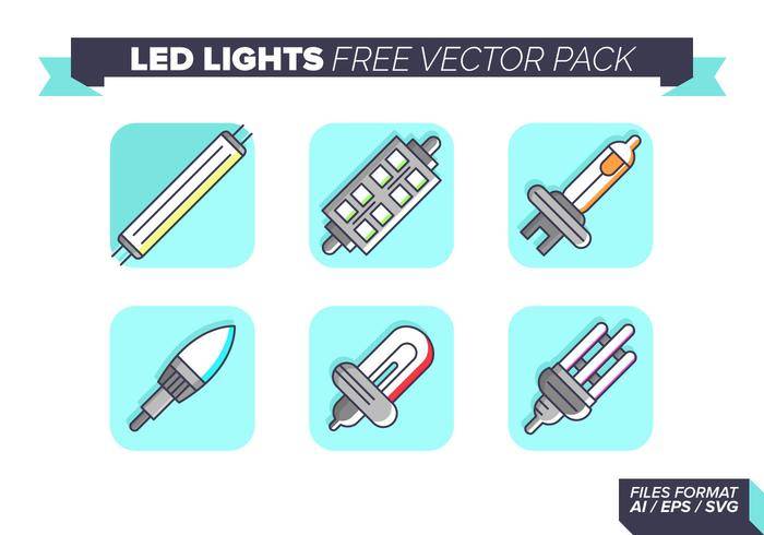 LED灯图标免费矢量包