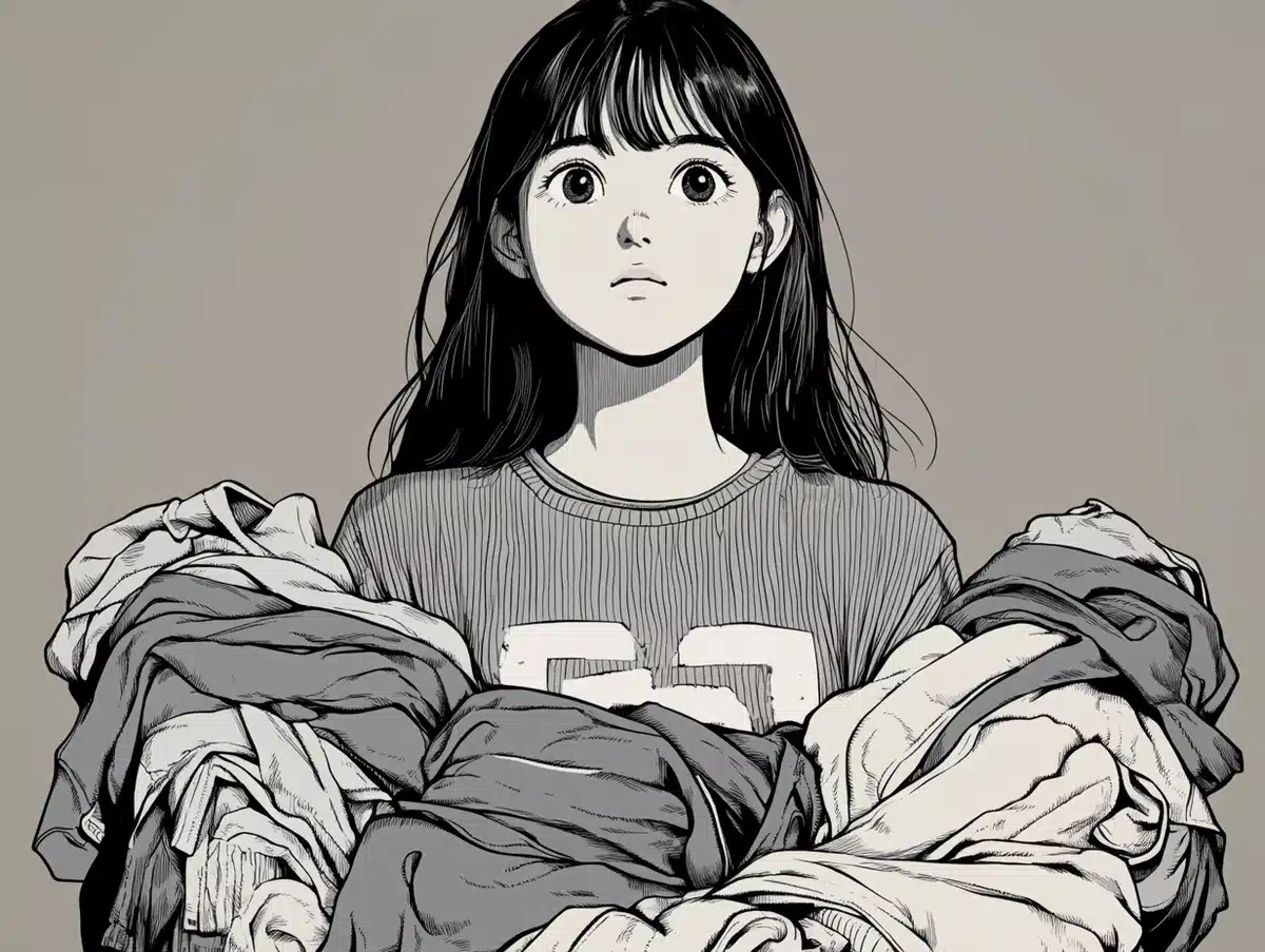 Anime Character with Clothes Midjourney提示词